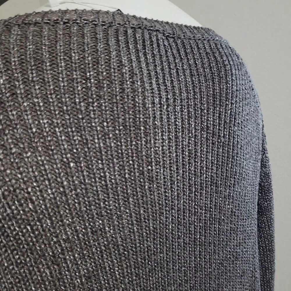 NEW Eileen Fisher XL top tunic ribbed stretch scoop neck longsleeve rye